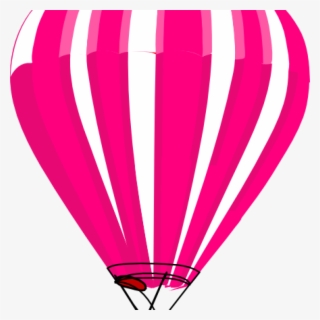 Air Balloon Clipart Pink And White Hot Air Balloon - Hot Air Balloon Clip Art