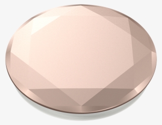 Rose Gold Metallic Diamond - Circle