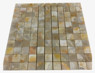 White Gold Onyx 1” X 1” Mosaic Tiles - Tile