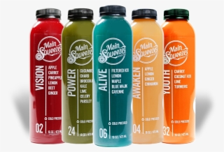 Types Of Main Squeeze Juices Offered By Main Squeeze - Juice