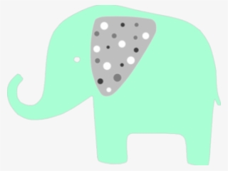 Elephant Clipart Mint - Mint Green Clipart