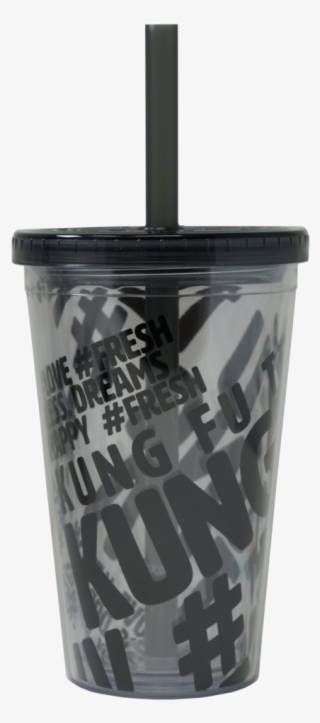 Clear Tumbler Transparent V5 - Drinking Straw
