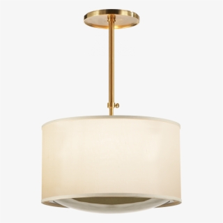 Reflection Large Hanging Shade In Soft Brass Wit - Ceiling Fixture