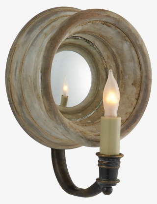 Chelsea Small Reflection Sconce In Old White - Sconce