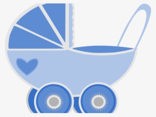 Gold Clipart Baby Stroller - Its A Boy Transparent Background