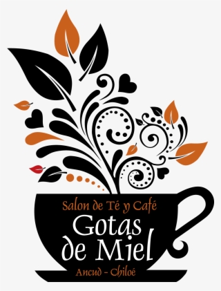 Logo Gotas De Miel - Floral Logo Design For Coffee Cup