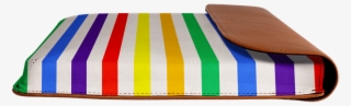Dailyobjects Rainbow Rush Real Leather Envelope Sleeve - Tan
