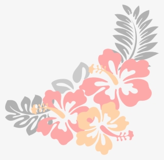 This Free Clip Arts Design Of Hibiscus Light Grey Png