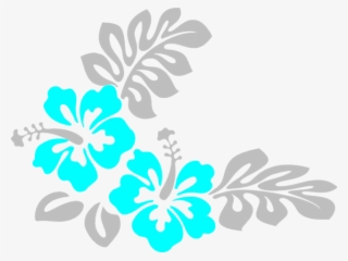 13 Hibiscus Clipart Corner Free Clip Art Stock Illustrations - Hawaiian Flower Vector Black And White