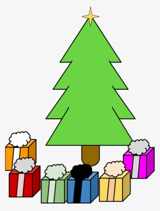 Pine Tree Christmas Gifts - Noel Ağacı Çizimi