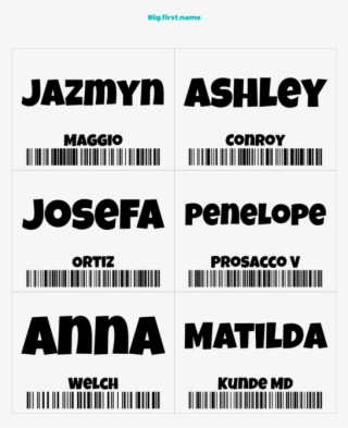 nametag name badge design code 128 barcode badge - barcode names