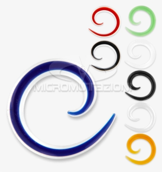 Pyrex Spiral Ear - Circle