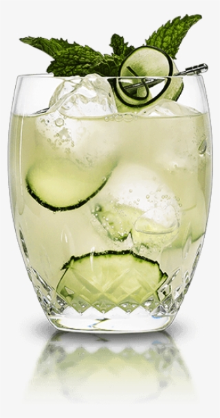 Cointreau Cucumber Mint Rickey - Lime Juice Garnish