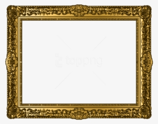 Free Png Best Stock Photos Classic Gold Picturesframe - Empty Frame Png