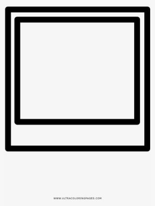 Polaroid Coloring Page - Circle