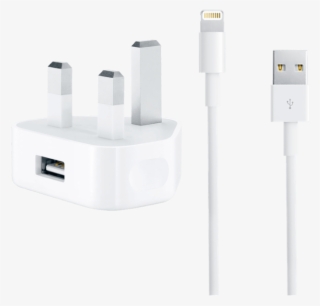 Genuine Apple Mains Charger & Lightning Cable Bundle - Cable