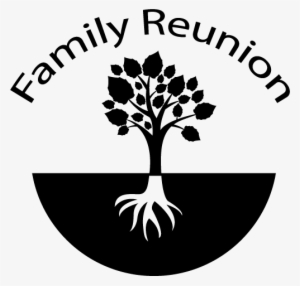 Banner Black And White Png Family Reunion - Silhouette