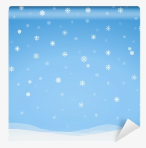 Vector Frosty Snowflakes Background Wall Mural • Pixers® - Art Paper