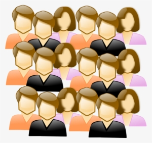 People,faces,crowd,free Vector Graphics - Crowds Clip Art