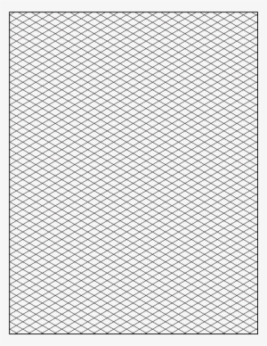 Isometric Paper, Isometric Grid, Grid Paper Printable, - Graph Paper