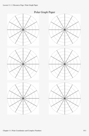 Polar Circle Graph Paper Main Image - Circle