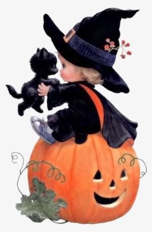Little Witch Black Cat And Happy Jackolantern - Best Gift - Halloween Pumpkins Baby Hoodie/t-shirt/mug