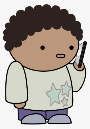 Talking On The Phone Icons Png - Using Phone Cartoon Png
