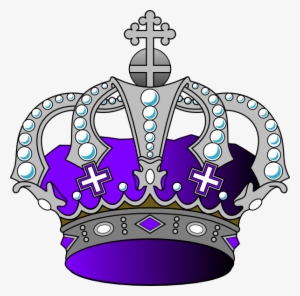 Silver Purple Crown Clip Art At Clkercom Vector Online - Purple And Silver Crown