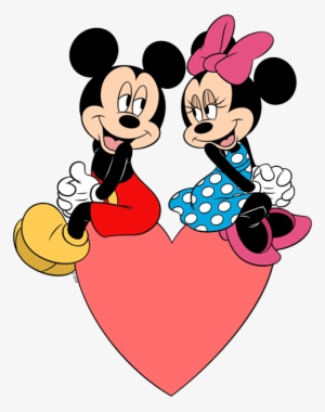 Disney Valentines Day Png Free Download - Mickey Holding Heart To Minnie