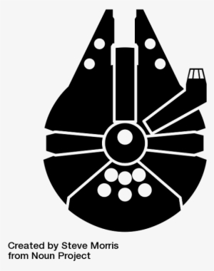 Svg Royalty Free Han Solo Yoda Star Wars Clip Art - Millennium Falcon Clipart