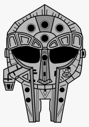 Image Of Millennium Falcon Doom 2" Enamel Pin - Doom Ii