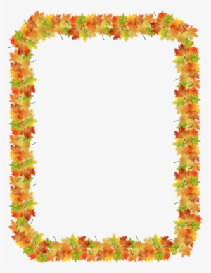 Autumn Leaves Border Png Download Big Im - Fall Leaf Border Transparent