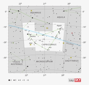 Map Of The Capricorn Constellation - Messier 30 In Constellation