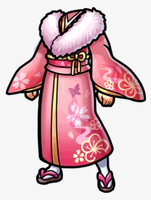 Gear-pink New Year's Kimono Render - Kimono