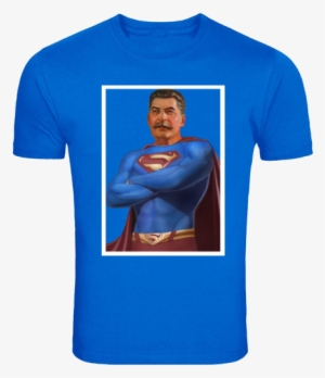 Papa Stalin - T Shirt Template Blue