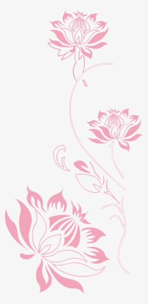 Transparent Patterned Silhouette Lotus Flower - 癌症歷程-轉化與重生:用自己心念的力量迅速治 癒癌症