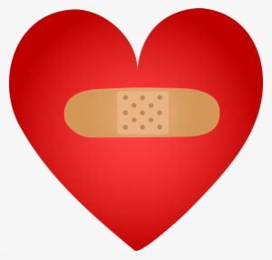 Images For Band Aid Box Clip Art - Heart With Bandaid Clipart