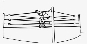 Wrestling Ring Wrestler Boxing Ring Thai B - Wwe Ring Coloring Pages