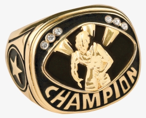 Gold Wrestling Champion Ring - Basketball Champion Ring