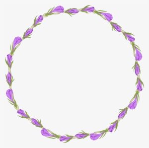 This Graphics Is Purple Small Flower Weaving Garland - Wreath