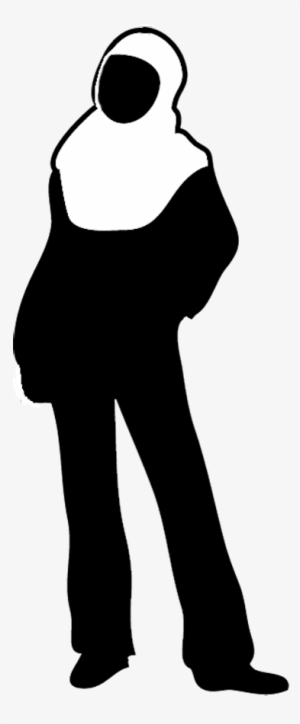 Silhouette Of Standing Woman - Woman Human Silhouette Png