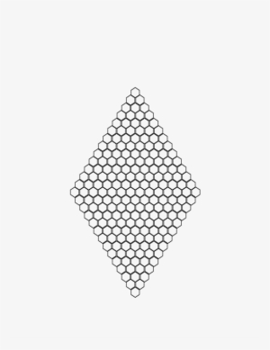 hexagonal 5 , - perler bead goomy