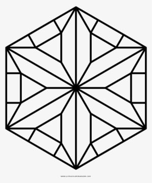 Hexagon Pattern Coloring Page - Clock 12 0