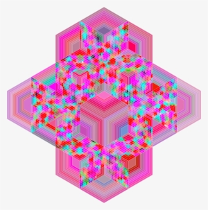 Hexagon Patterns Colours - Graphic Design