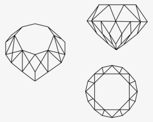 Vector Crystal Outline - Triangle