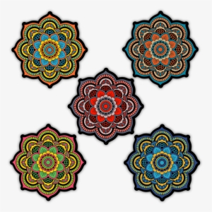 sacred geometry mandala bumper sticker combo - talossa flag