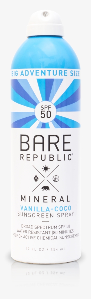 Bare Republic Mineral Spf 50 Vanilla-coco Sunscreen - Plastic Bottle