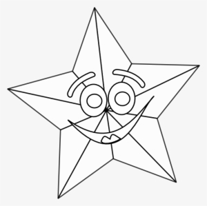 Original Png Clip Art File Smiling Star Outline Svg