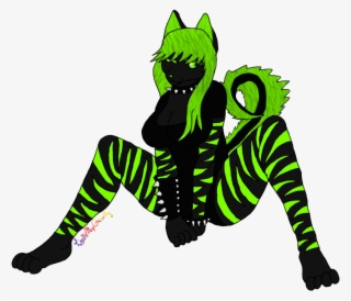 Image Freeuse Library Collection Of Free Furry Wolf - Lime Green Furry Art