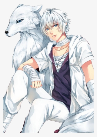 #freetoedit #wolf #animeboy #anime #wolfboy #werewolf - Anime White Haired Wolf